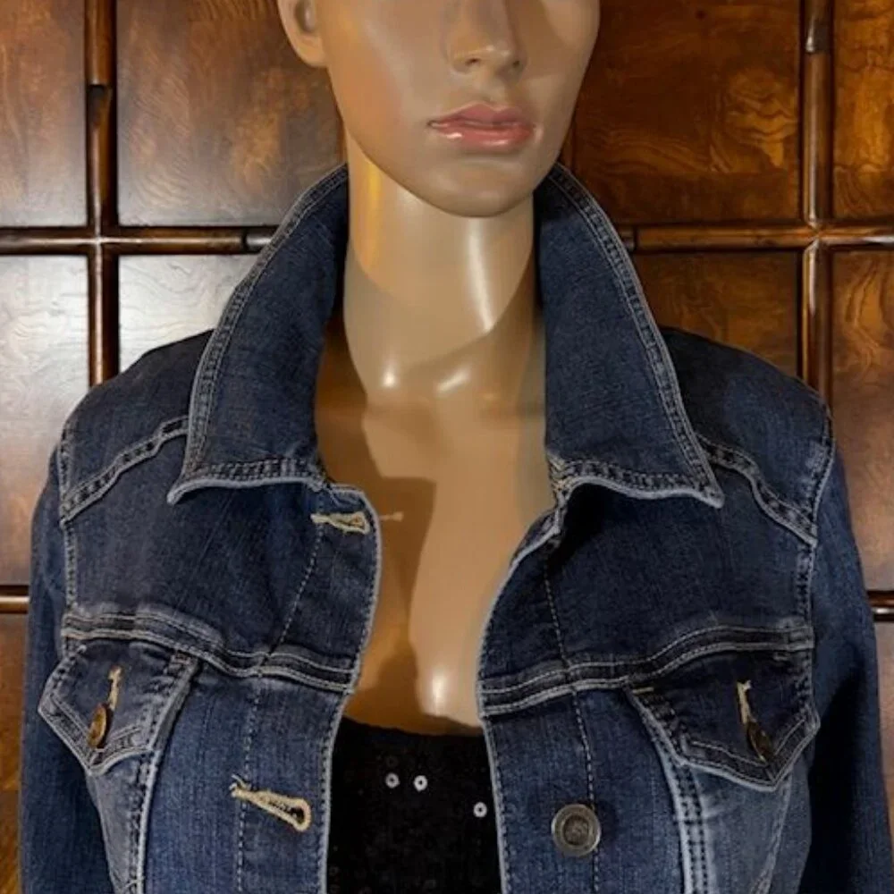 Riders by Lee Indigo Stretch Denim Jacket - Picture 6 of 14